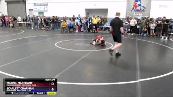 67 lbs 1st Place Match - MaKell Marchant, Chugach Eagles Wrestling Club vs Scarlett Chapman, Mid Valley Wrestling Club