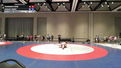 115 lbs Cons. Round 1 - Susannah Duke, TN vs Hadley Perry, NC