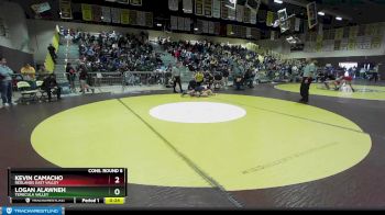 160 lbs Cons. Round 6 - Logan Alawneh, Temecula Valley vs Kevin Camacho, Redlands East Valley