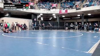 215 lbs Champ. Round 2 - Gentry Michels, Unattached vs Kavone Brown, Unattached