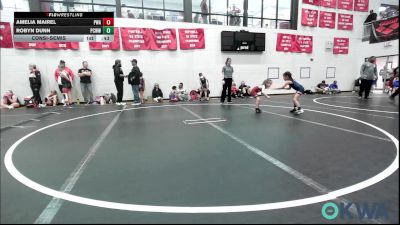 43-46 lbs Consolation - Amelia Mairel, Perry Wrestling Academy vs Robyn Dunn, Ponca City Wildcat Wrestling
