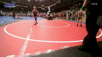 75 lbs Rr Rnd 2 - Khloe Weisinger, Wyandotte Youth Wrestling vs Paisleigh Carpenter, Midwest City Bombers Youth Wrestling Club