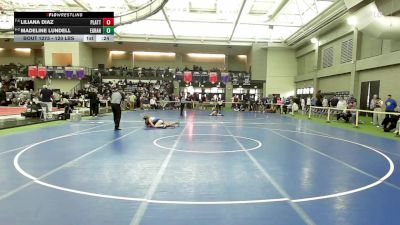 120 lbs Consi Of 8 #2 - Liliana Diaz, Platt vs Madeline Lundell, East Granby*