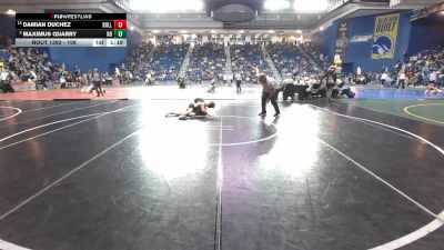 106 lbs Champ. Round 3 - Damian DuChez, Bullis Prep vs Maximus Quarry, Notre Dame Green Pond
