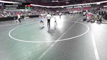 D2-106 lbs Quarterfinal - Trennon Holzer, Saint Croix Central vs Levi Schwartz, Winnebago Luth. Ac.