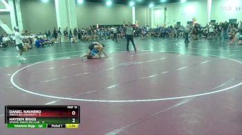 132 lbs Round 4 (6 Team) - Hayden Biggs, Intense Wrestling Club vs Daniel Navarro, Wrestling University