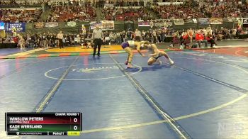 A - 152 lbs Semifinal - Winslow Peters, Columbia Falls vs Kade Wersland, Laurel