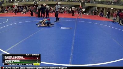 70 lbs Quarterfinal - Cruz Prasnicki, Dakota Boyz vs Tucker Anderson, OWATONNA WRESTLING ACADEMY