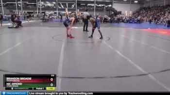 113 lbs Cons. Round 1 - Brandon Broadie, Meadowbrook vs Nic Dimond, Stone Bridge