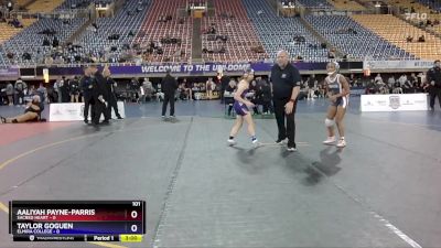 101 lbs 2nd Wrestleback (16 Team) - Aaliyah Payne-Parris, Sacred Heart vs Taylor Goguen, Elmira College