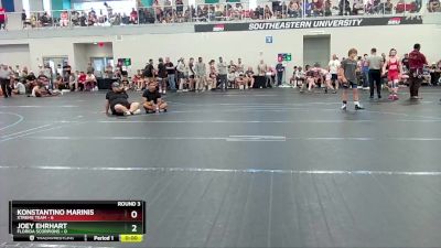 76 lbs Round 3 (6 Team) - Joey Ehrhart, Florida Scorpions vs Konstantino Marinis, Xtreme Team