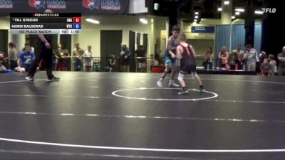 70 lbs 1st Place Match - Till Stroud, Edina Wrestling Association vs Aiden Balderas, Wichita Training Center
