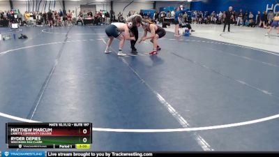 Elite 197 lbs Cons. Round 4 - Matthew Marcum, Labette Community College vs Ryder Depies, Wisconsin-Eau Claire