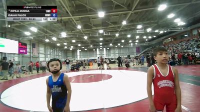 59 lbs Champ. Round 1 - Xipilli Zuniga, Team Aggression Wrestling Club vs Isaiah Palos, Mat Demon Wrestling Club