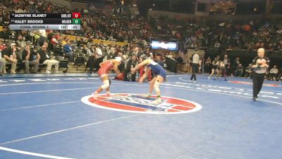 120 Class 1 lbs Cons. Round 3 - Jazmyne Blaney, Carl Junction vs Haley Brooks, Holden