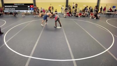 285 lbs Cons. Round 2 - Devionte Evans, MN vs Jonas Floyd, IA