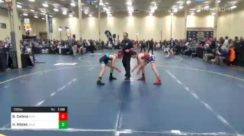 132 lbs 7th Place - Brady Collins, Clearfield vs Hector Mateo, Saucon Valley