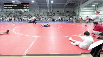 85 lbs Rr Rnd 3 - Maverick Wilson, Mat Warriors Red vs Gino Hayes, Broad Axe White