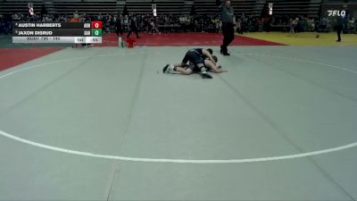 140 lbs Cons. Semi - Jaxon Disrud, Sartell vs Austin Harberts, Adrian