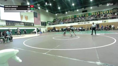 165 lbs Cons. Round 3 - Carlos Orozco, Foothill (Santa Ana) vs Bryan Cortes, Villa Park