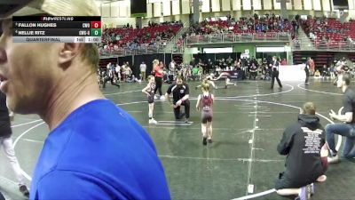 44-47 lbs Quarterfinal - Fallon Hughes, CWO vs Nellie Ritz, Conestoga Wrestling Club - Girls