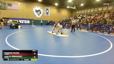 125 lbs Cons. Round 3 - Madison Munoz, Sanger vs Evelyn Hernandez, Lompoc