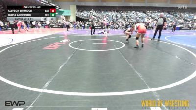 127 lbs Consi Of 8 #1 - Allyson Brunolli, Martin Luther King Jr vs Olivia Anderson, Silvaback Training Center