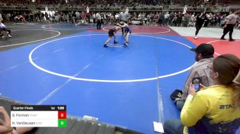 78 lbs Quarterfinal - Sam Forman, Team Tugman vs Hesston VanDeusen, Custer County