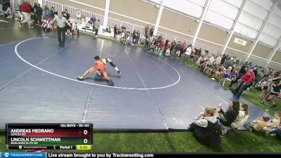 93-101 lbs Quarterfinal - Andreas Medrano, Suples WC vs Lincoln Schwettman, Badlands Elite WC