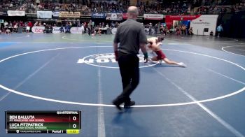 112 lbs Quarterfinal - Luca Fitzpatrick, Homer High School Mariners vs Ben Balluta, Mt. Edgecumbe High School