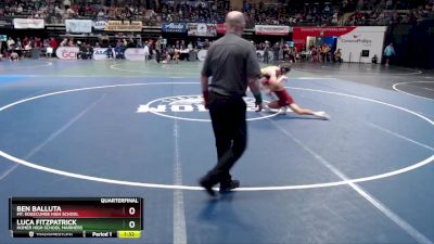 112 lbs Quarterfinal - Luca Fitzpatrick, Homer High School Mariners vs Ben Balluta, Mt. Edgecumbe High School