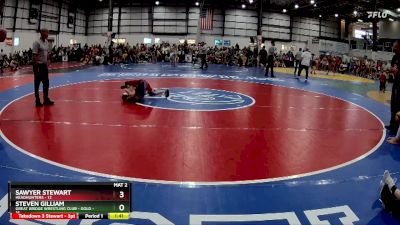 70 lbs Semis (4 Team) - Sawyer Stewart, HEADHUNTERS vs Steven Gilliam, GREAT BRIDGE WRESTLING CLUB - GOLD