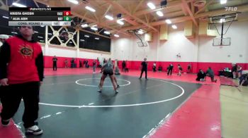145 lbs Cons. Round 4 - Krista Ghosh, Valley Center vs Alia Ash, Mayfair