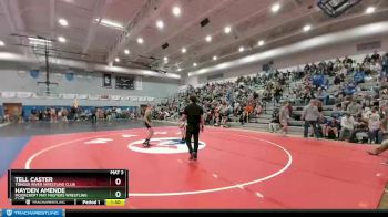 125 lbs Quarterfinal - Hayden Amende, Moorcroft Mat Masters Wrestling Club vs Tell Caster, Tongue River Wrestling Club