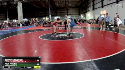 157 lbs Round 1 (4 Team) - Tommy Gingerich, CAPITAL CITY WRESTLING CLUB vs Nick Moore, GROUND UP USA