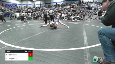 96 lbs Rr Rnd 5 - Talis Padron, Shelton Wrestling Academy vs Brayleigh Cooper, Tecumseh Youth Wrestling