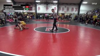 120 lbs Semifinal - Simon Bettis, Eddyville-Blakesburg-Fremont vs Levi Evans, Mount Pleasant
