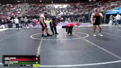 190 lbs Cons. Round 4 - Max Bolliger, San Clemente vs Ares Swain, Newport