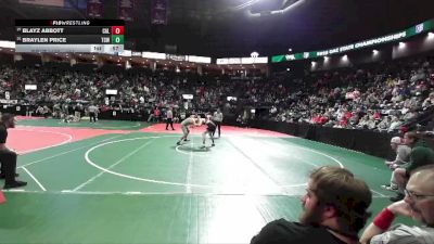 164 lbs Cons. Round 3 - Braylen Price, TCW3 vs Blayz Abbott, CAL3