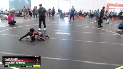 45 lbs 1st Place Match - Huntleigh Jennings, SCSOW vs Masai Oliver, Summerville Takedown Club