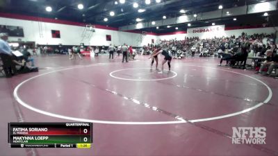 130 lbs Quarterfinal - Fatima Soriano, El Modena vs Makynna Loepp, Montclair