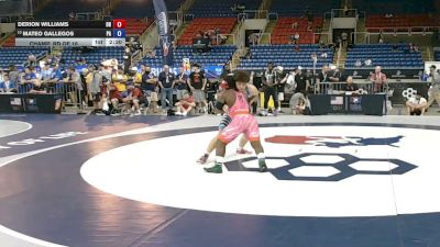 126 lbs Champ. Rd Of 16 - Derion Williams, Ohio vs Mateo Gallegos, Pennsylvania