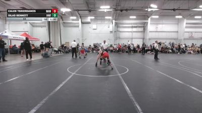 84 lbs Round 4 (8 Team) - Caleb Tsikerdanos, Warhawks vs Silas Bennett, 84 Athletes