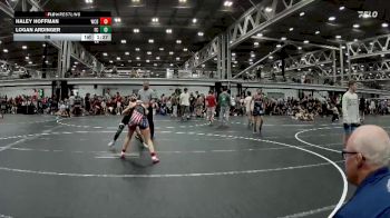 98 lbs Round 6 (8 Team) - Haley Hoffman, Wrecking Crew Blue vs Logan Ardinger, Full Circle