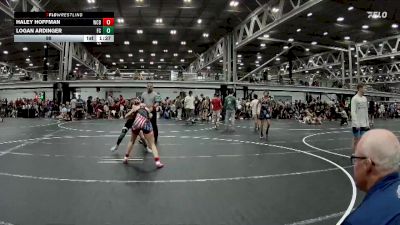 98 lbs Round 6 (8 Team) - Haley Hoffman, Wrecking Crew Blue vs Logan Ardinger, Full Circle