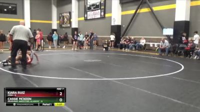 106 lbs 5th Place Match - Kiara Ruiz, Iowa vs Cassie McKeen, Ironhawk Wrestling Academy