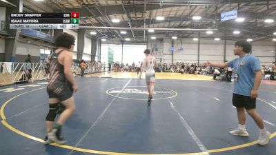 132 lbs Rr Rnd 1 - Brody Shaffer, Superior Elite - HSB vs Isaac Mayora, Claw & Conquer - HSB