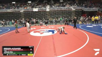 84 lbs Semifinal - Logan Hill, Cody Wrestling Club vs Brekken Alexander, Moorcroft Mat Masters Wrestling Club