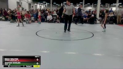 52 lbs Round 8 (10 Team) - Easton Doolen, ACES vs Beau Walton, Smyrna Wrestling