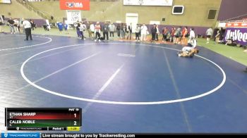 100 lbs Semifinal - Caleb Noble, IL vs Ethan Sharp, UT